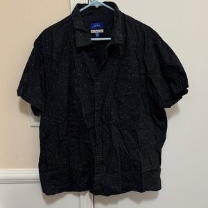 Apt. 9 Men's Black Speckled Casual Shirt